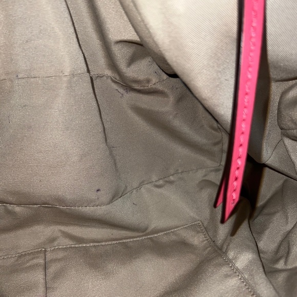 MICHAEL KORS MK Signature Jacquard Canvas with brown leather/ gold studs Wallet - Picture 2 of 16